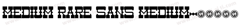 Medium Rare Sans Medium字体转换